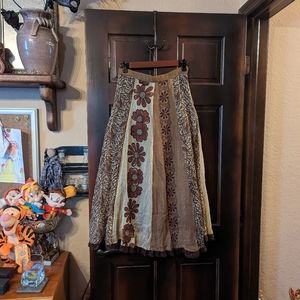Flower Skirt, Sheer Overlay